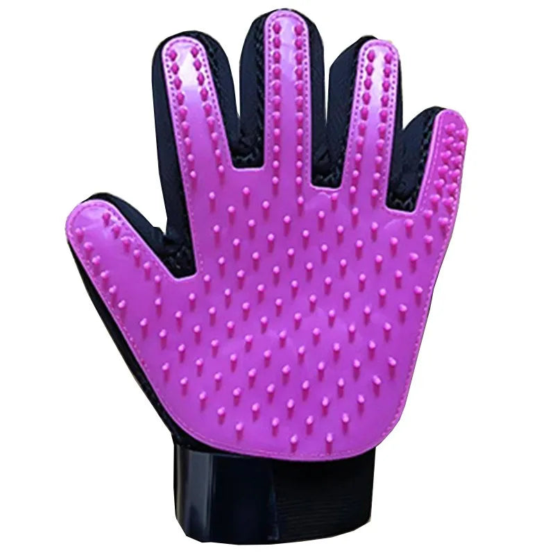 Cat & Dog Grooming Gloves with Hair Removal Comb