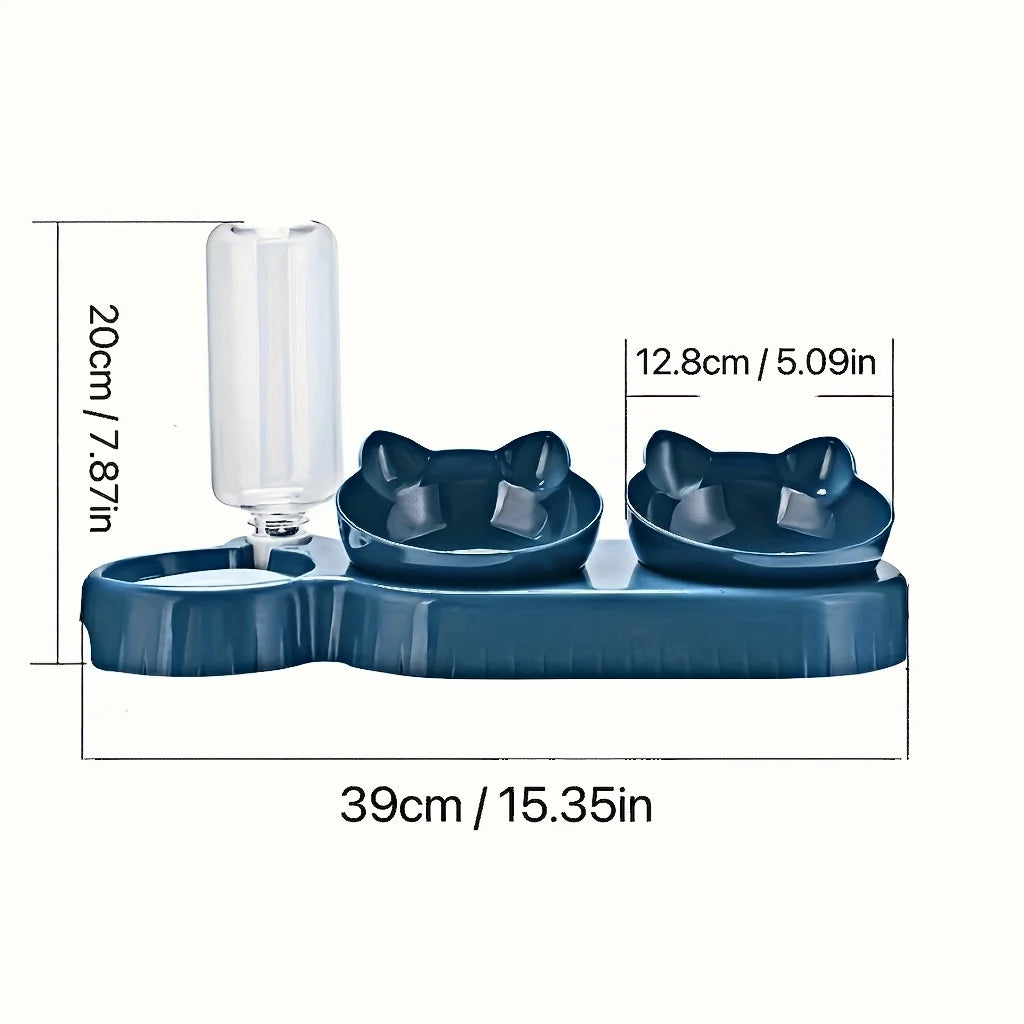 Ergonomic 3-in-1 Pet Bowls