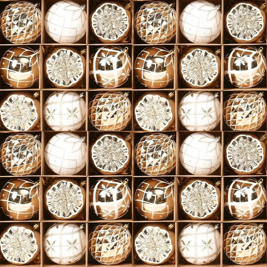 Champagne Gold Christmas Balls