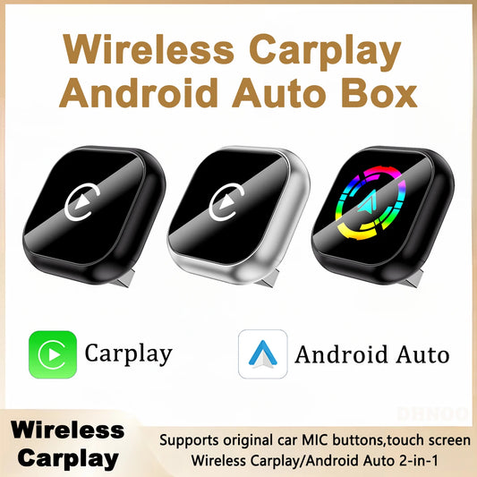 Wireless CarPlay & Android Auto Adapter – 2-in-1 USB AI Box