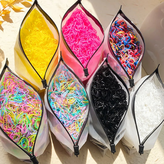 Rainbow Disposable Hair Ties (Bulk Set)