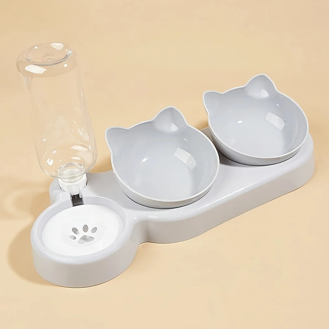 Ergonomic 3-in-1 Pet Bowls