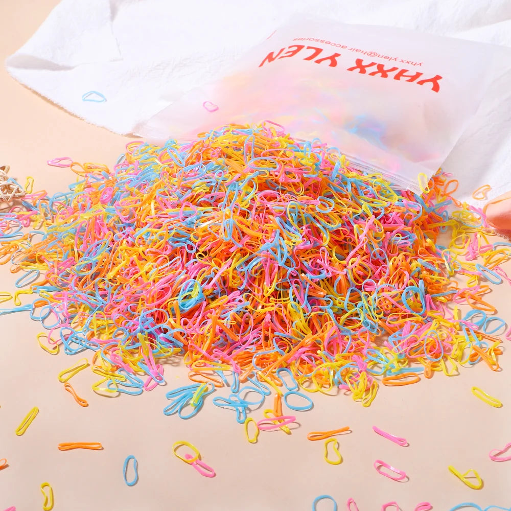 Rainbow Disposable Hair Ties (Bulk Set)