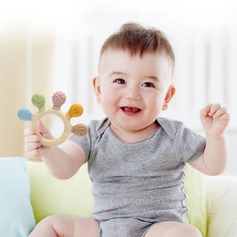Silicone Baby Teether Ring