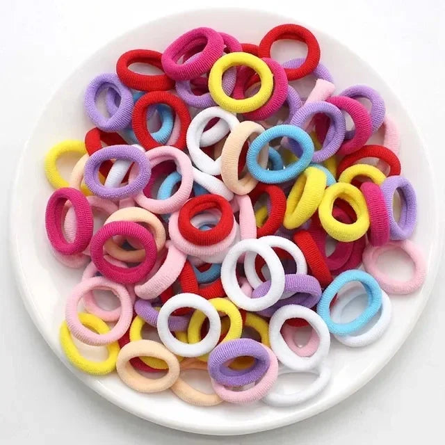 Rainbow Nylon Hair Ties – 200PCS