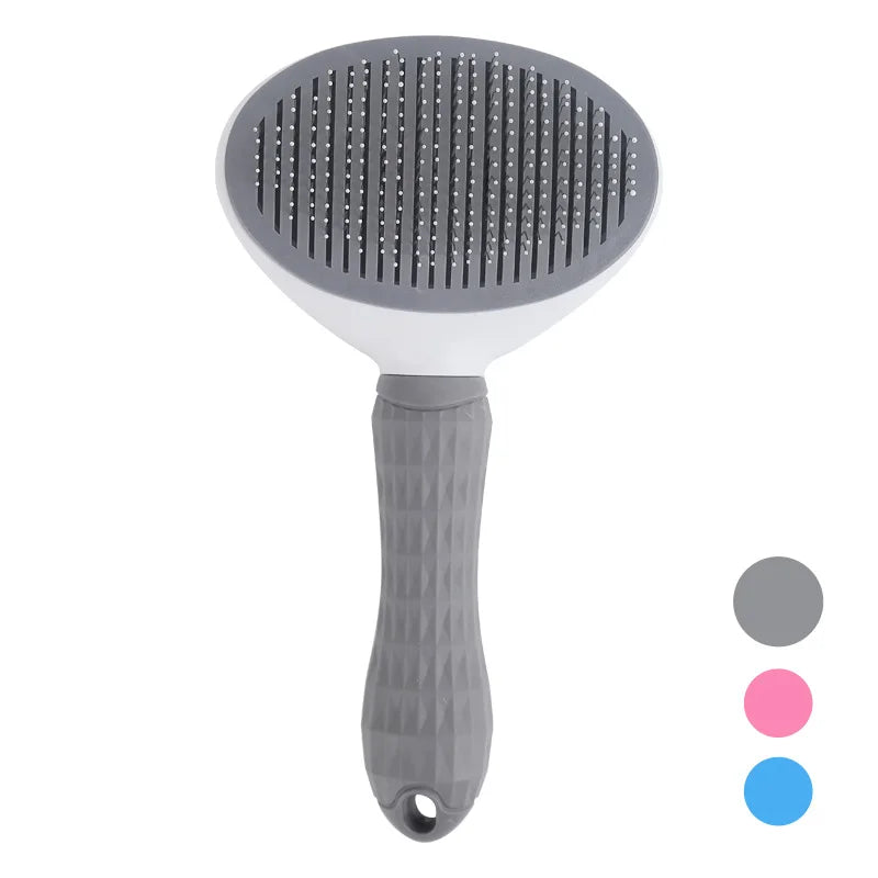 Self-Cleaning Pet Slicker Brush for Cats & Dogs