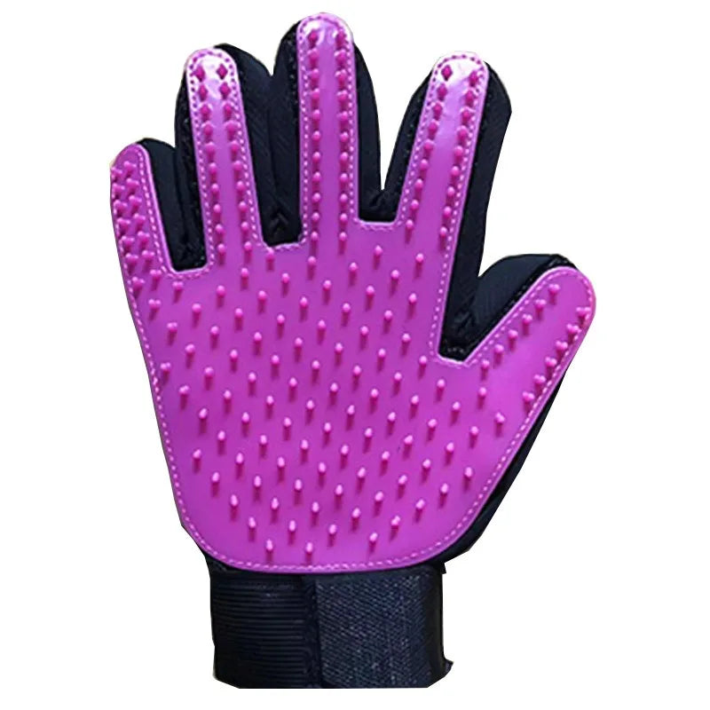 Cat & Dog Grooming Gloves with Hair Removal Comb