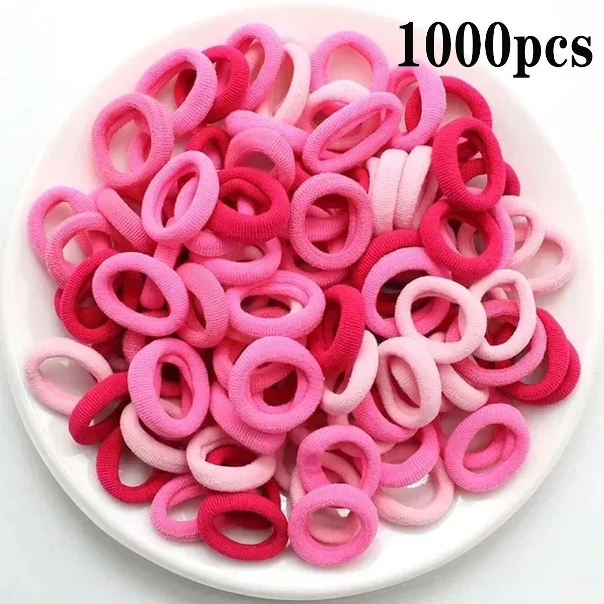 Rainbow Nylon Hair Ties – 200PCS