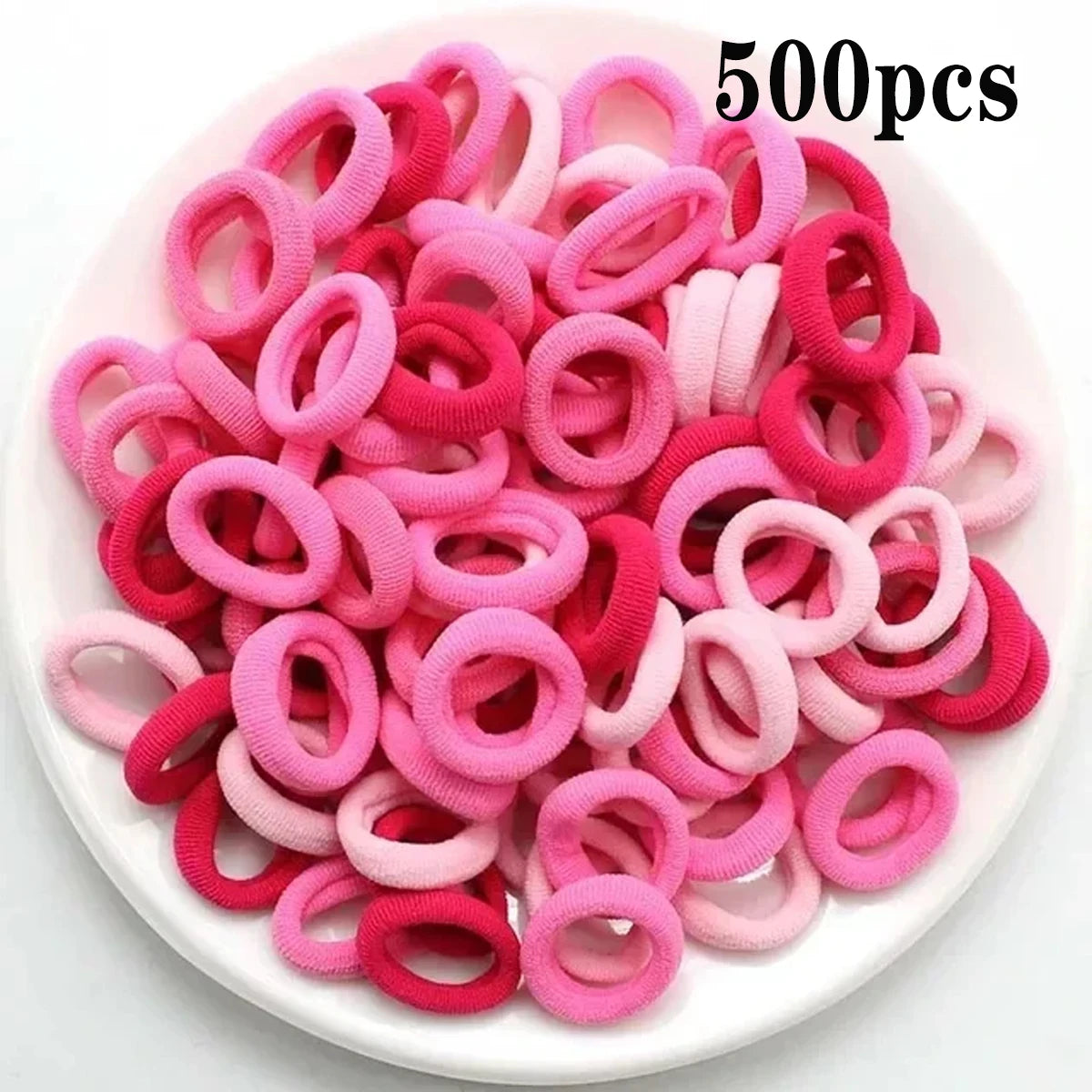 Rainbow Nylon Hair Ties – 200PCS