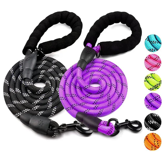 Strong Reflective Dog Leash for Small, Medium & Large Dogs