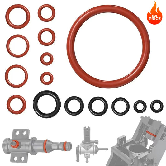 15-Piece Silicone O-Ring Seal Kit for Coffee Machines