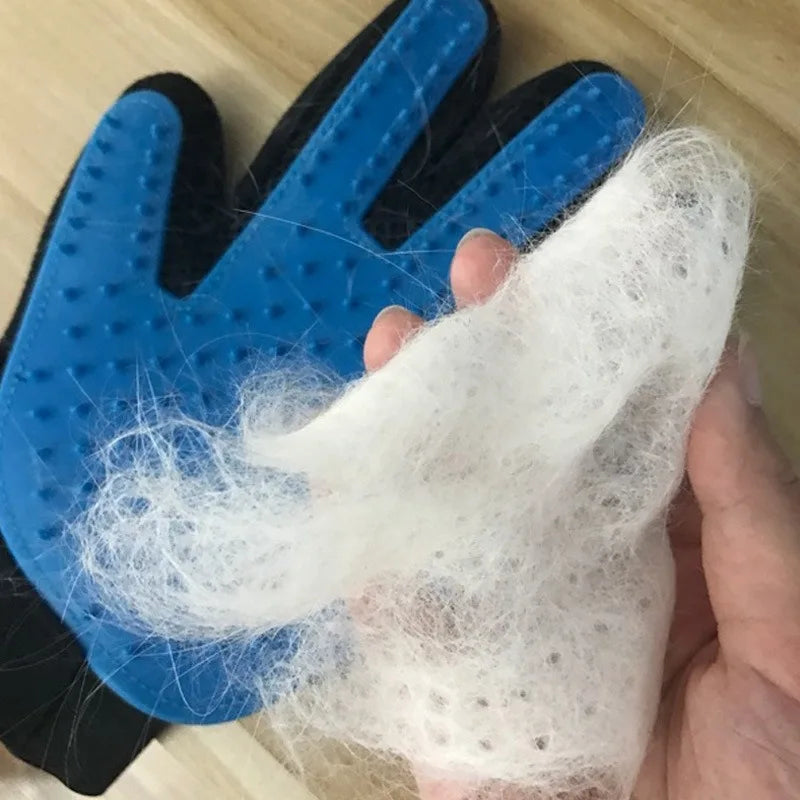 Cat & Dog Grooming Gloves with Hair Removal Comb