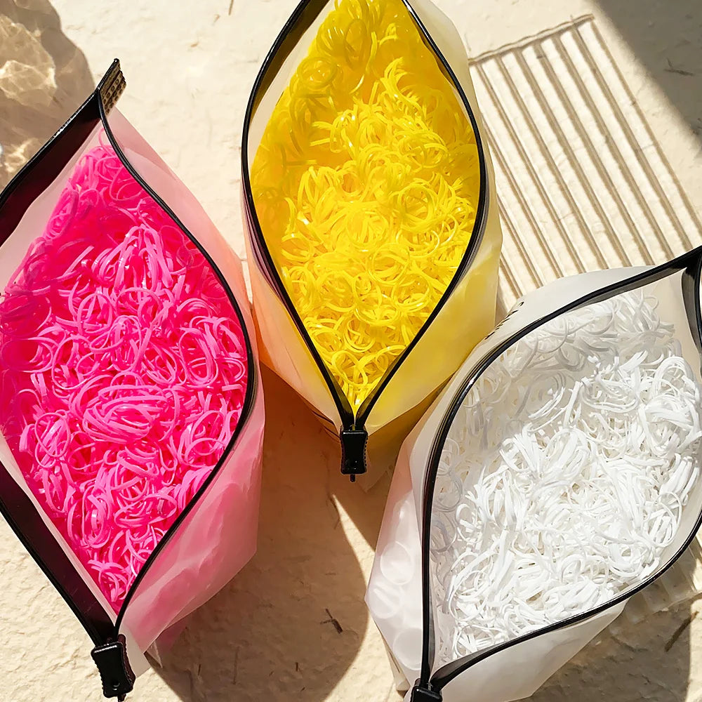 Rainbow Disposable Hair Ties (Bulk Set)