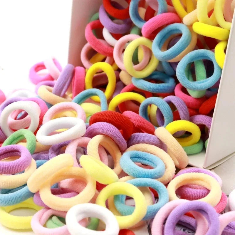 Rainbow Nylon Hair Ties – 200PCS