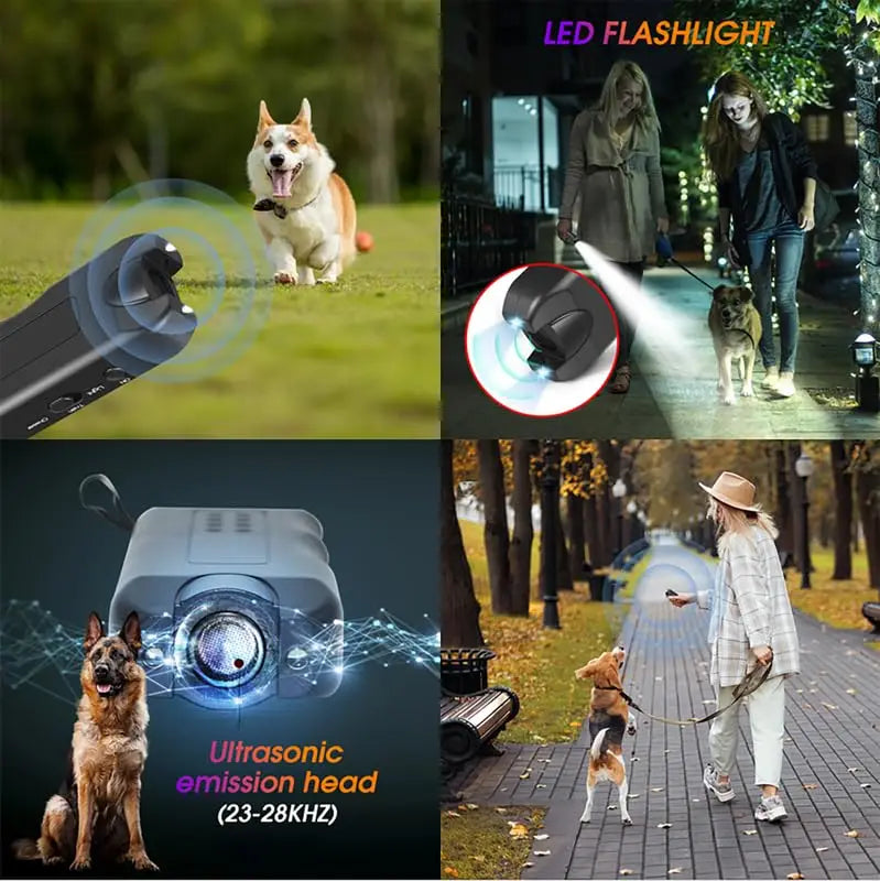 Portable Ultrasonic Dog Repeller & Anti-Barking Trainer