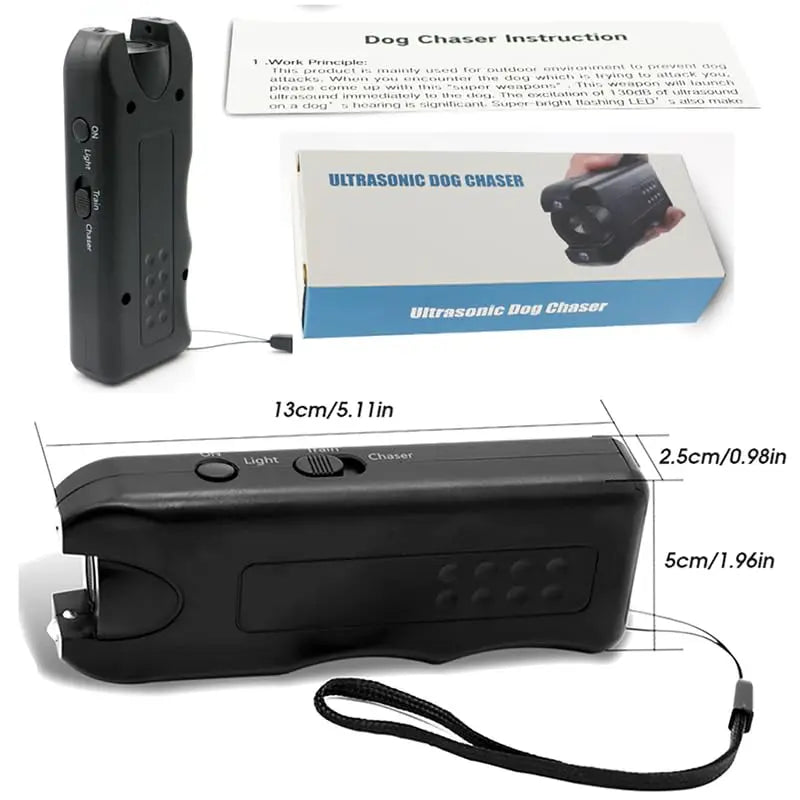 Portable Ultrasonic Dog Repeller & Anti-Barking Trainer