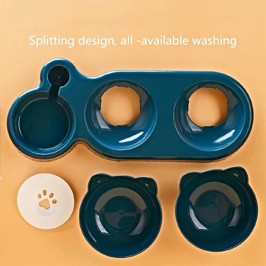 Ergonomic 3-in-1 Pet Bowls