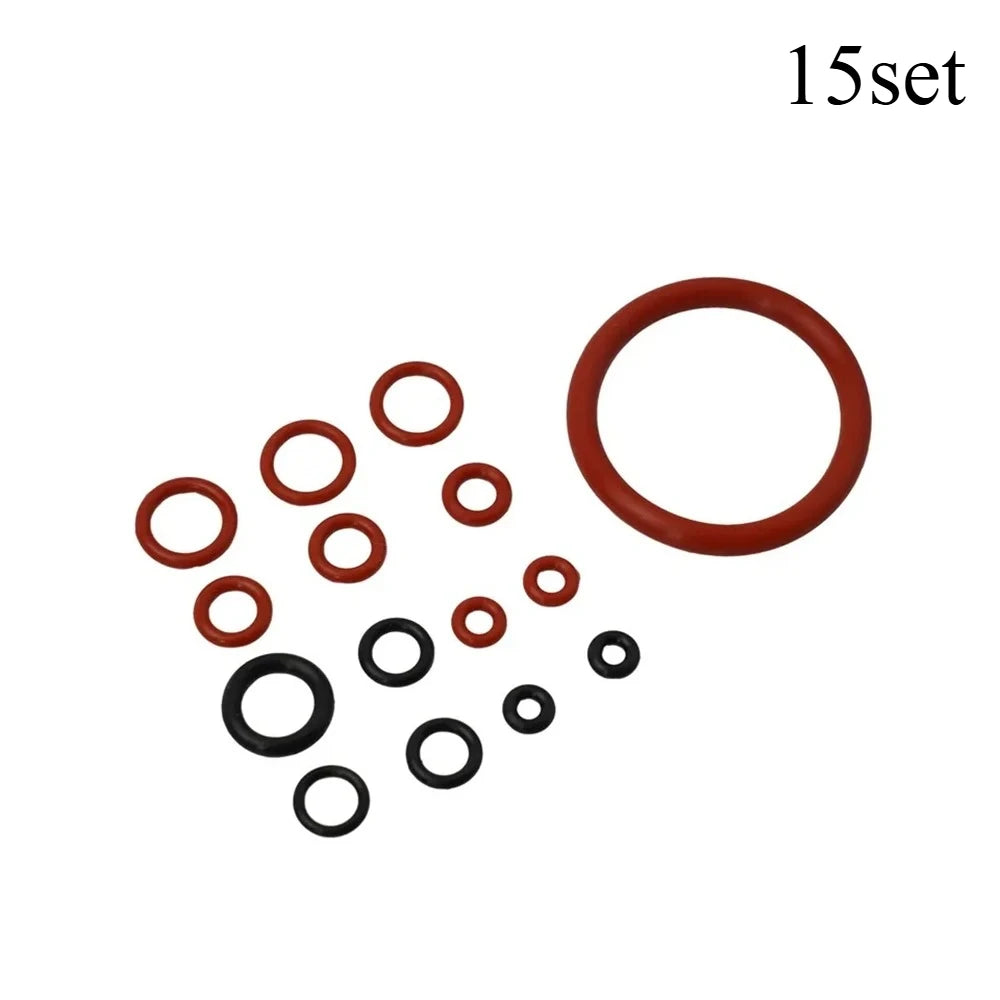 15-Piece Silicone O-Ring Seal Kit for Coffee Machines